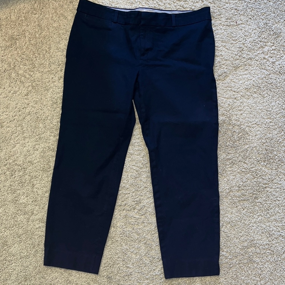 Banana Republic Sloan fit 14 short women's slacks navy